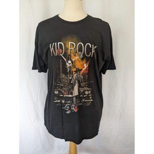 Men's Skeleton Kid Rock T Shirt Size XXL Black Cigar‎ Graphic American Badass